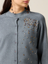 Cardigan misto viscosa con cristalli image number 2