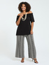 Off-Shoulder-T-Shirt aus Viskose-Jersey image number 3