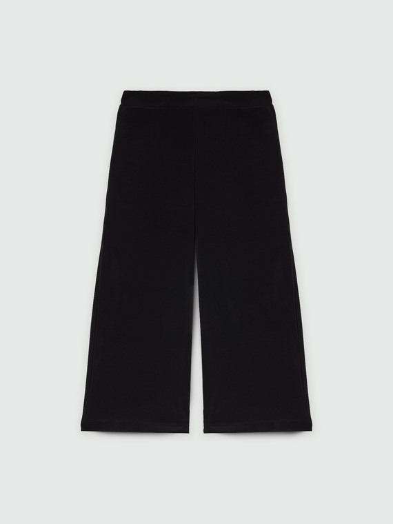 Weit geschnittene Hose aus Jersey