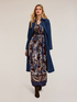 Robe longue en viscose à imprimé foulard image number 2