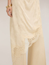 Asymmetric draped satin dress image number 3