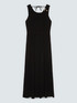 Long jersey dress with back neckline image number 4