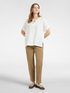 Pantaloni dritti in raso stretch image number 0