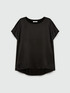 Bluse aus Satin und Jersey image number 4