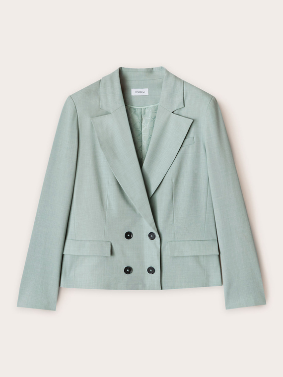 Veste à double boutonnage en polyviscose