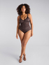 Costume intero tummy control arricciato image number 1