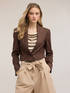 Chaqueta spencer estampado cuadros image number 0