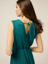 Long pleated lurex dress image number 2