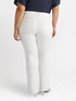 Flare trousers in cotton with fuchsia stitching image number 1