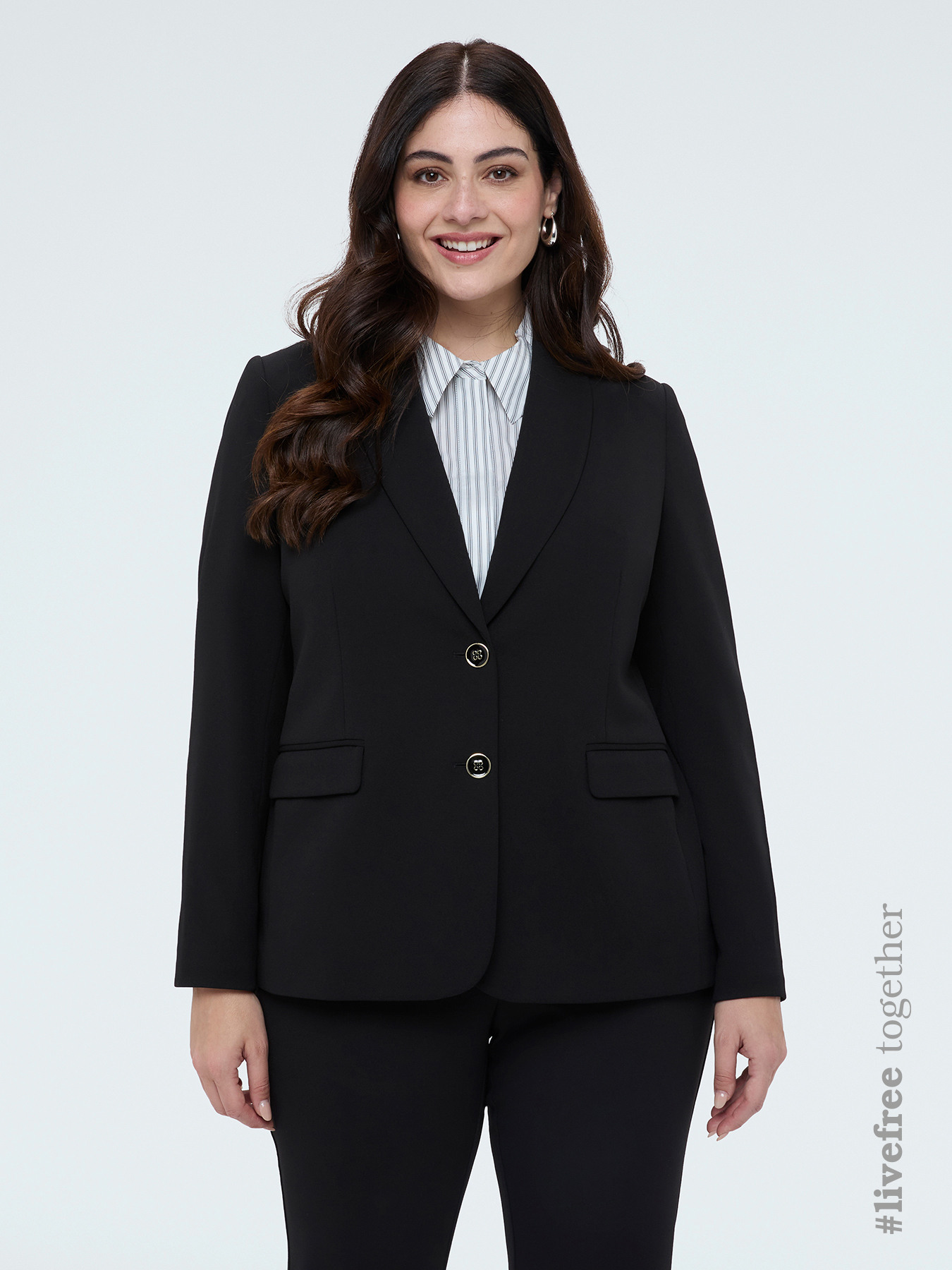 Fitted blazer in stretch fabric image number 0