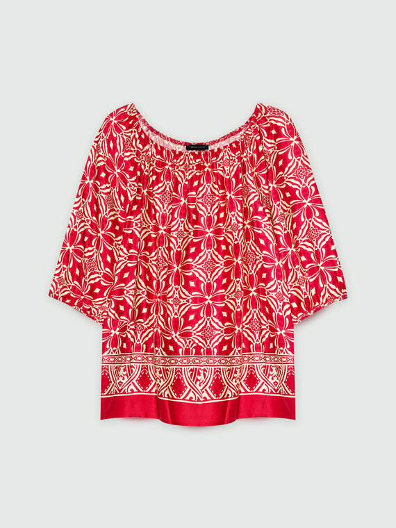 Ethnic print blouse