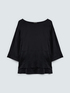 Bluse aus Satin mit Carr&eacute;-Ausschnitt image number 4