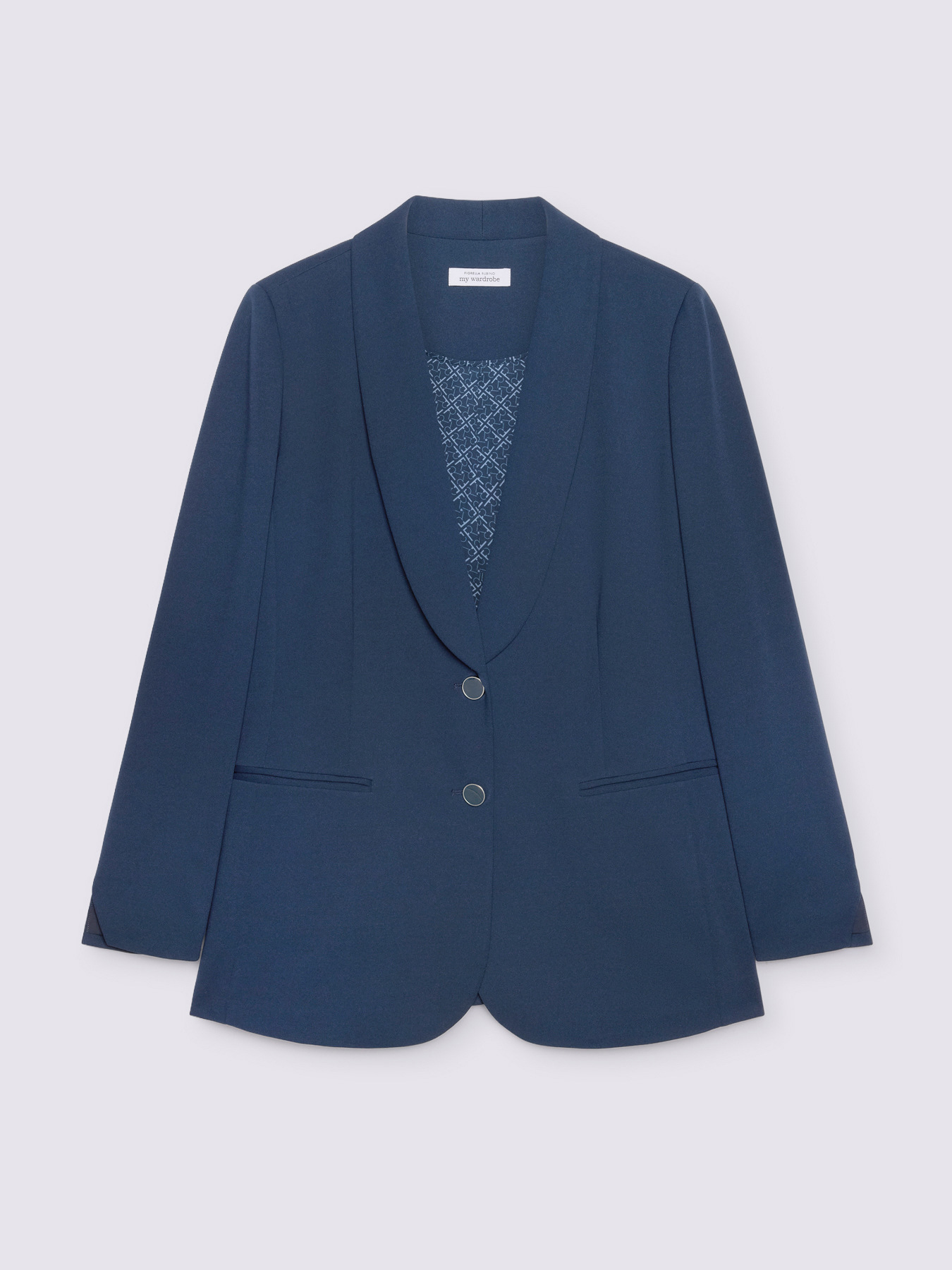 Blazer fitted in tessuto stretch image number 5