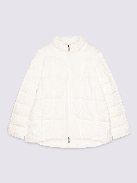 Piumino in maglia lavorata