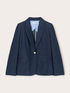 Blazer à simple boutonnage en denim mélangé lyocell image number 4