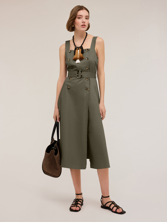 Kleid mit Knöpfen aus Baumwolle