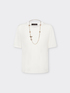 T-shirt con collana image number 4
