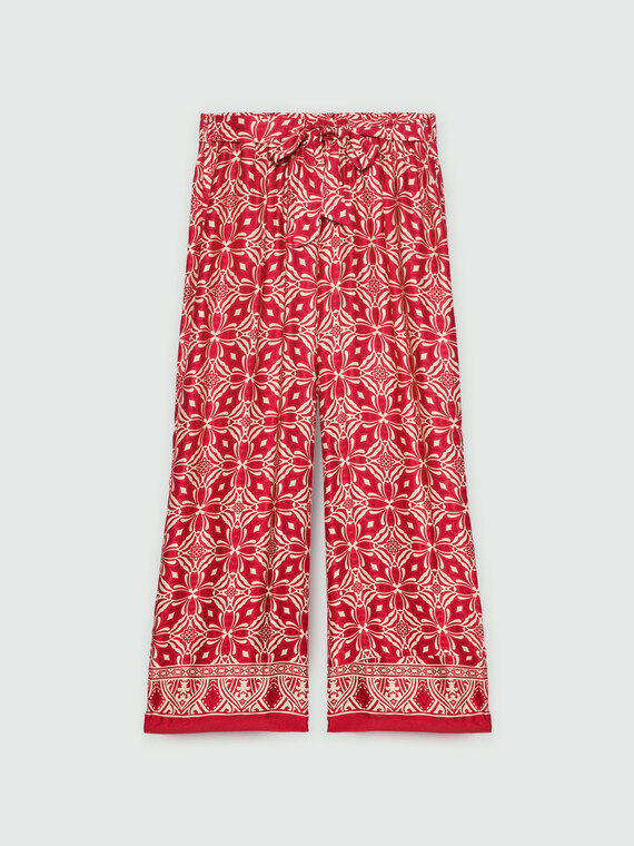 Ethnic print trousers