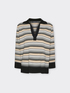 Maglia rigata misto viscosa image number 4