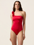 One-shoulder swimsuit with ruffle image number 0