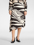 Printed viscose skirt image number 2