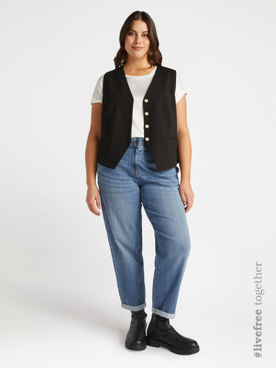 Ballon-Jeans helle Waschung