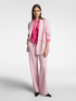 Crêpe de Chine blouse with front flounces image number 2