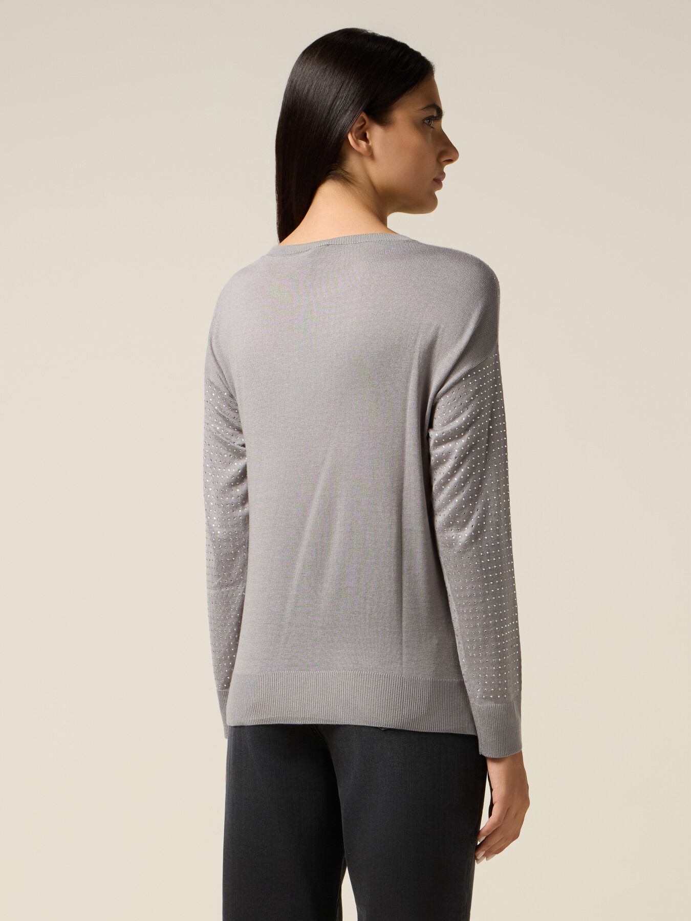 Maglia con micro cristalli image number 1