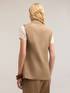 Linen blend oversized vest image number 1