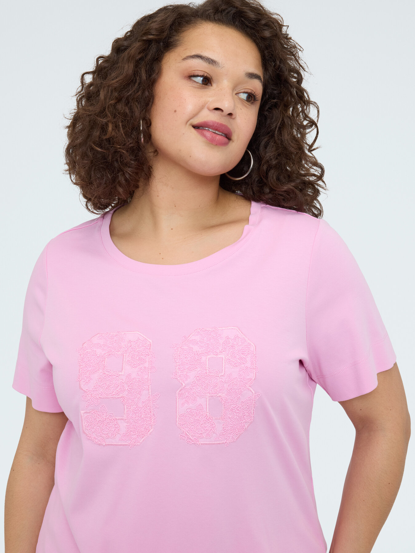 Cotton t-shirt with college mood image number 3