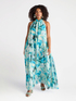 Langes bedrucktes Kleid image number 0