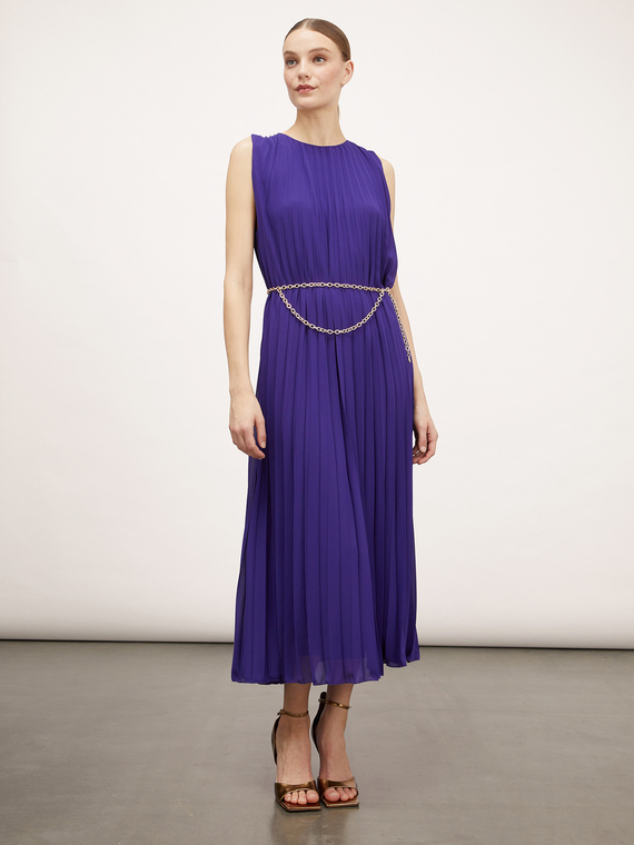 Maxi-Plisseekleid