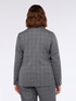 Double-breasted effect Prince of Wales check blazer image number 2
