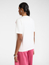 T-shirt in cotone con ricami floreali image number 1