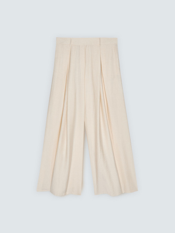 Palazzo-Hose mit Bundfalten