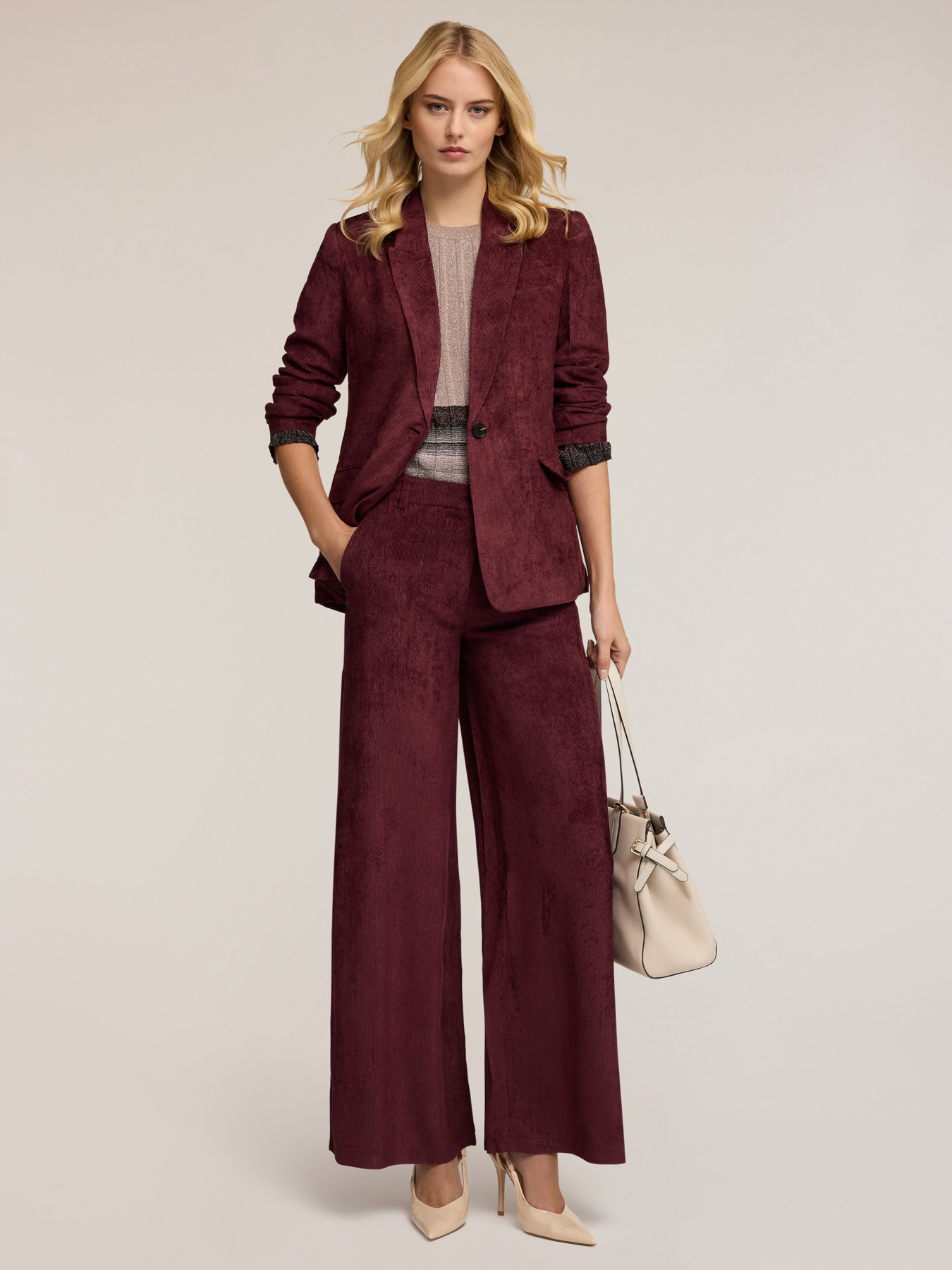 Corduroy palazzo pants image number 0