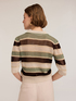 Openwork lurex sweater with collar image number 1