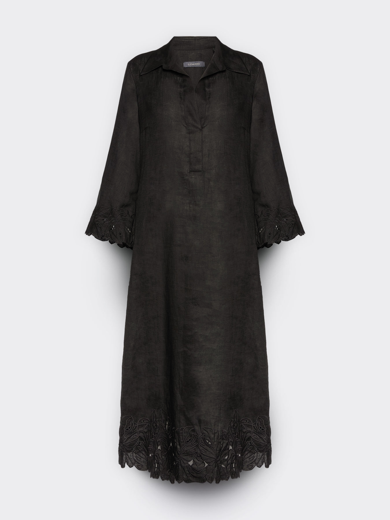 Leinenkleid mit Spitze image number 4