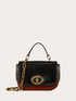 Coated fabric shoulder bag image number 1