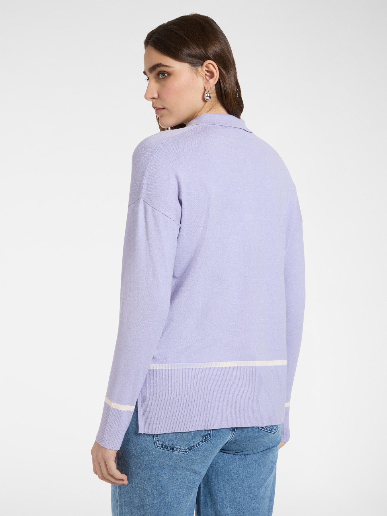 Polo con bottoni misto viscosa image number 1