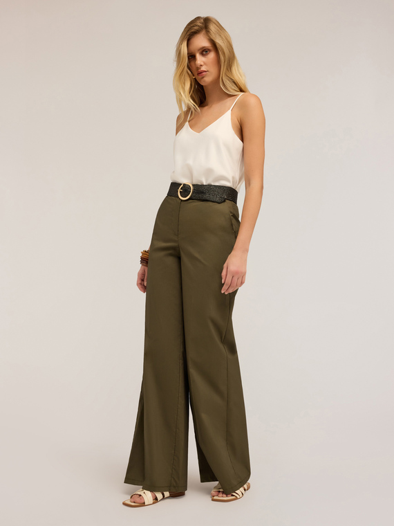 Cotton palazzo trousers