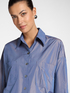 Camicia in taffet&agrave; con tasche image number 3