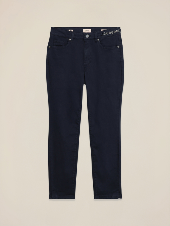 Pantaloni regular con dettaglio catena