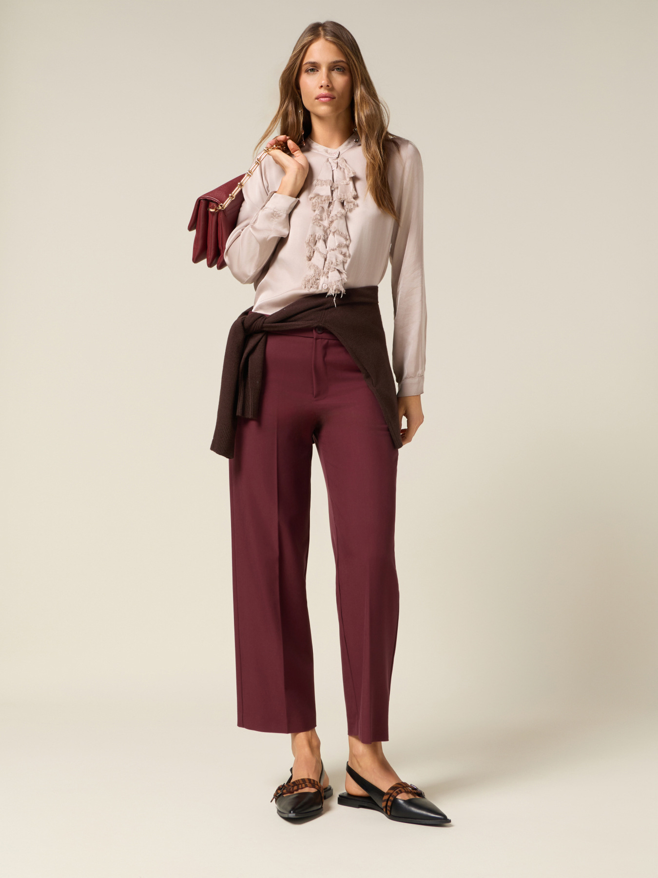 Pantaloni in twill image number 0