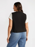 Scuba fabric waistcoat with buttons image number 2
