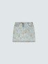 Minirock aus Denim mit Blumendruck image number 4