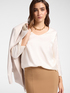 Bluse aus Stretch-Satin image number 0