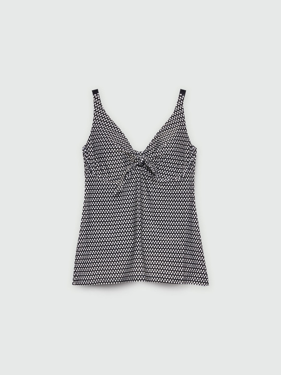 Tankini-Oberteil mit Tribal-Print