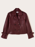 Trench-coat court croisé en tissu enduit image number 4