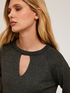 Maglia con cut-out misto lurex image number 0